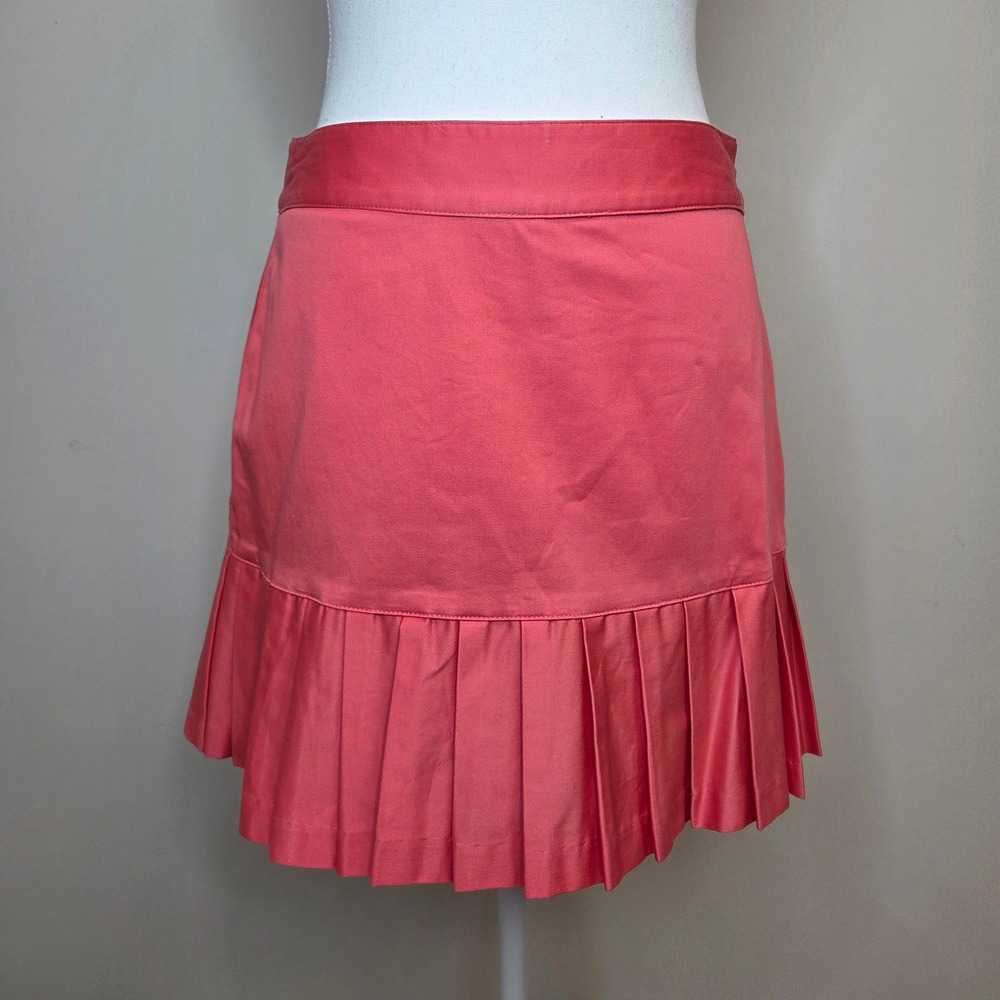 Lady Hagen Coral Pink Pleated Golf Skort Womens Size 2 Activewear Skirt RN104141